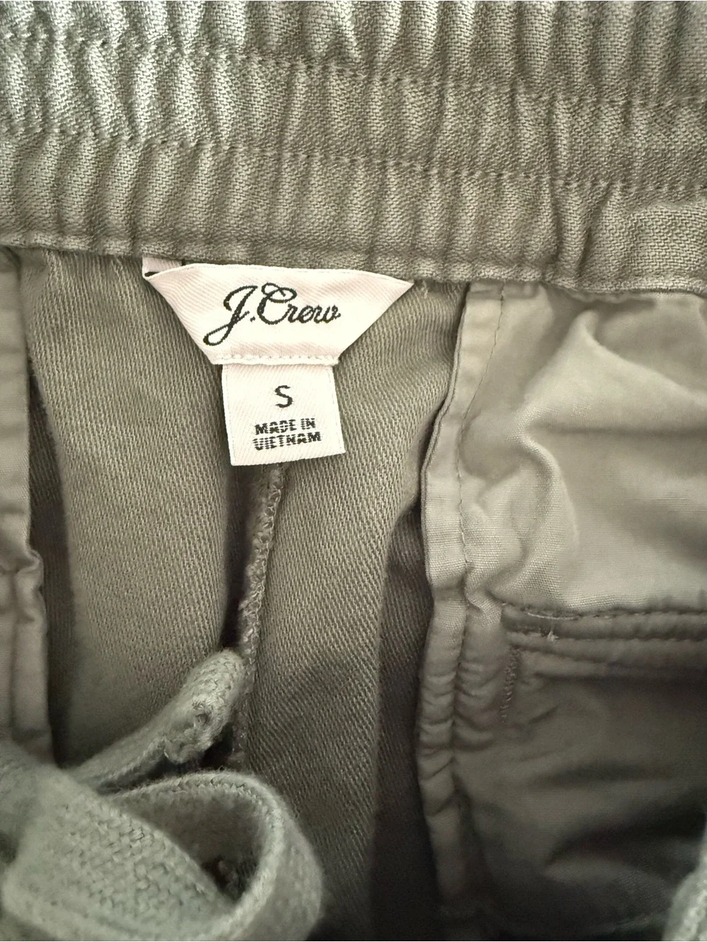 J. Crew Women’s  Olive Drawstring Cargo Pants Size Small